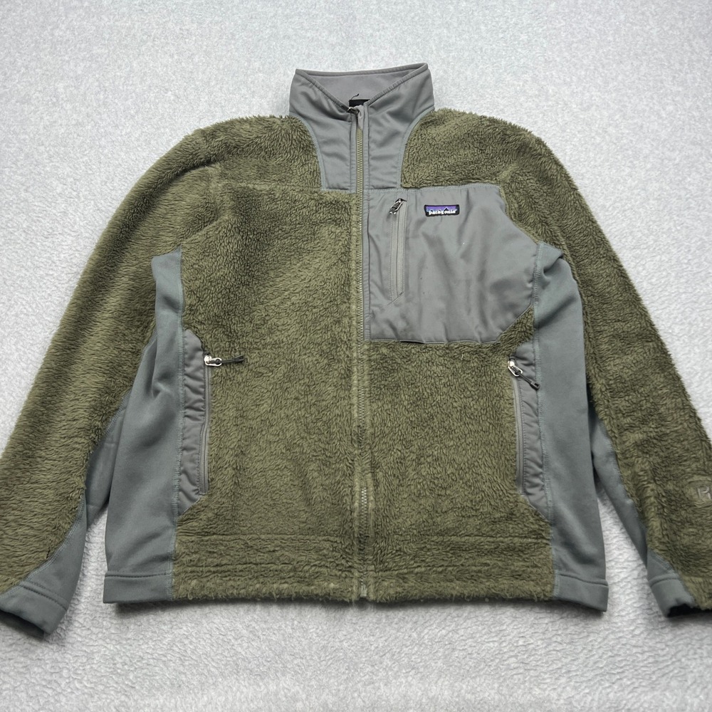 Patagonia R3 Hi-Loft Jacket Mens L* Alpha Green Full Zip Regulator Fleece 25700